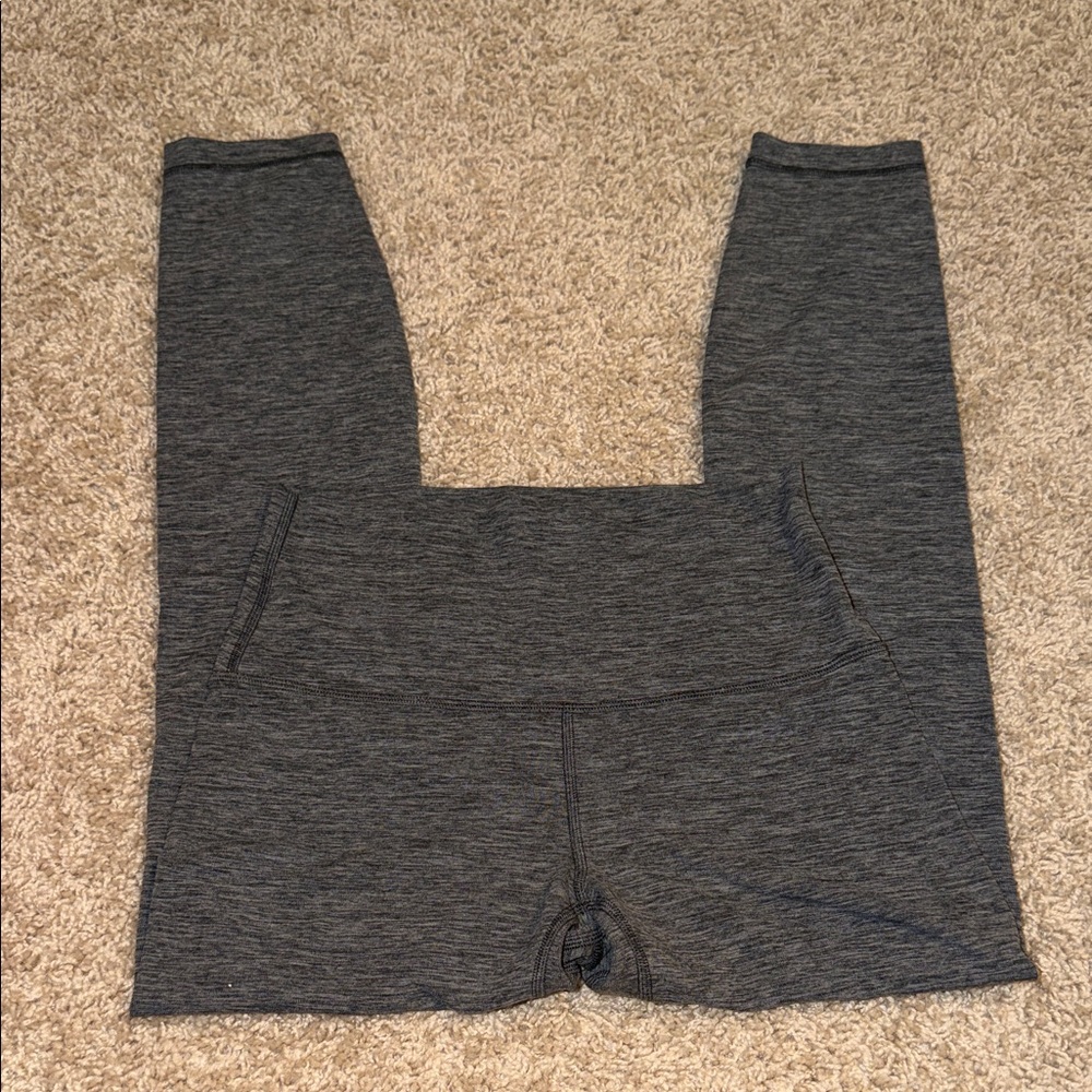 Lululemon align leggings! Size 6. Heathered core dark grey.